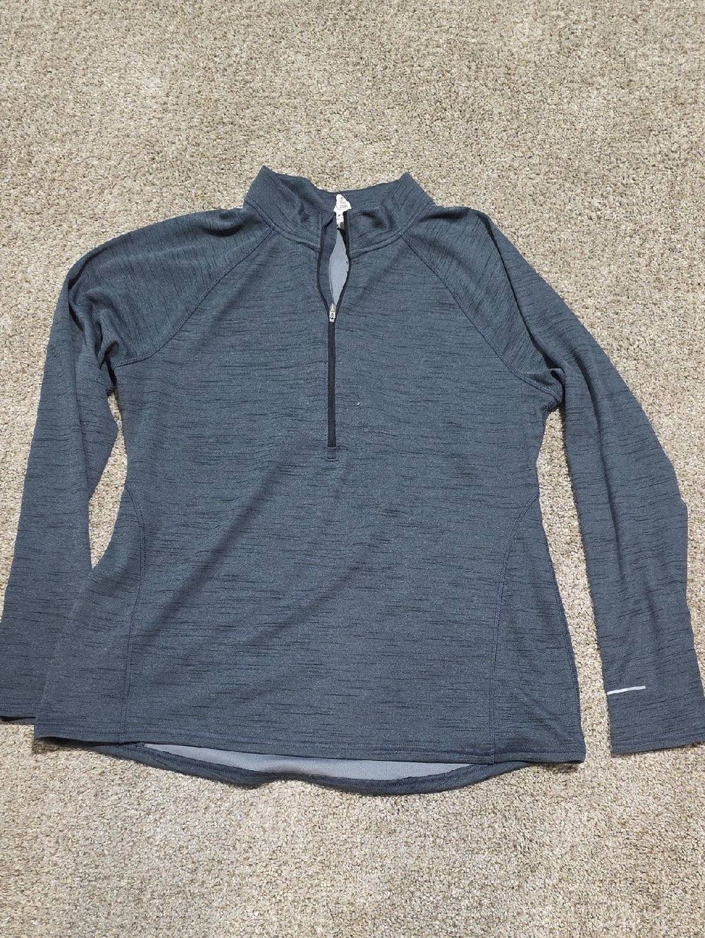 Quarter-Zip Pullover in Heather Charcoal